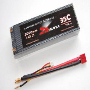 ManiaX hardcase 7.4V 5000mAh 35C car lipo battery