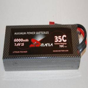 ManiaX hardcase 7.4V 6000mAh 35C car lipo battery