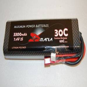 ManiaX hardcase 7.4V 3300mAh 30C car lipo battery