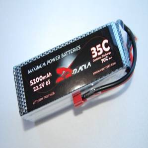 ManiaX 22.2V 5200mAh 35C Lipo Battery Pack