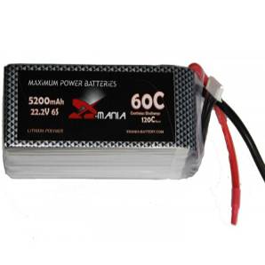 ManiaX 22.2V 5200mAh 60C Lipo Battery Pack