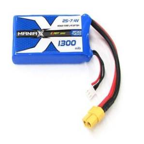 ManiaX 7.4V 1300mAh 45C Lipo Battery Pack