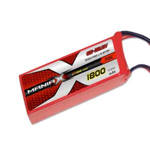 ManiaX 22.2V 1800mAh 70C Lipo Battery Pack