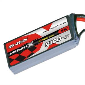 ManiaX 22.2V 5100mAh 55C Lipo Battery Pack