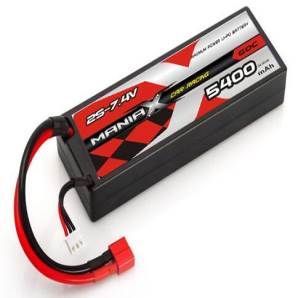 ManiaX hardcase 7.4V 5400mAh 60C car lipo battery