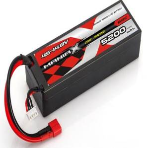 ManiaX hardcase 14.8V 5200mAh 60C car lipo battery