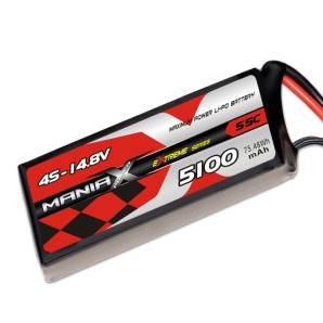 ManiaX 14.8V 5100mAh 55C Lipo Battery Pack