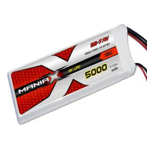 ManiaX 7.4V 5000mAh 15C RX Lipo Battery Pack